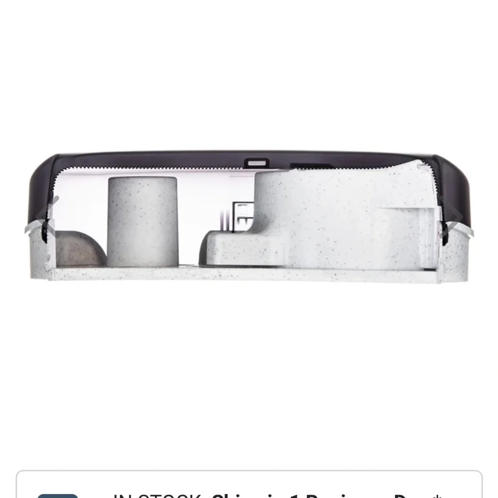 San Jamar Black Toilet Paper Dispenser commercial boutiques restaurants spas New